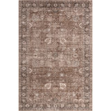  Bayberry Spill Proof Vintage Machine Washable Area Rug
