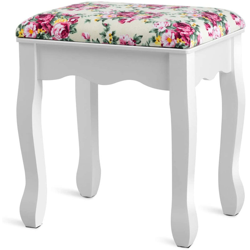Cann Dressing Table with Mirror, White