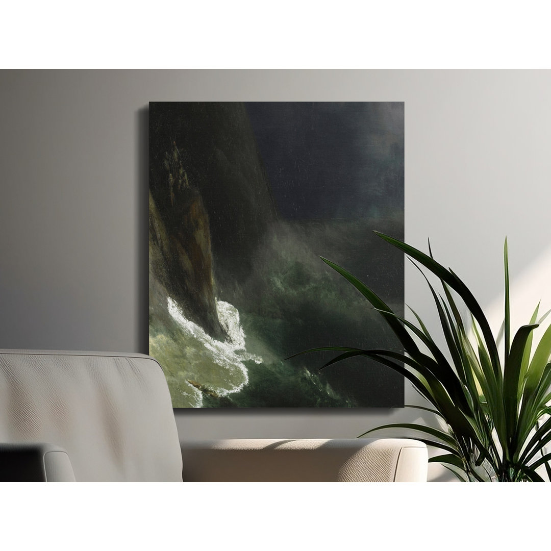 Seascape Canvas Wall Art, Dramatic Ocean Waves Print, Gallery Wrapped Canvas, Ready to Hang, Archival Quality, Coastal Decor, Statement
