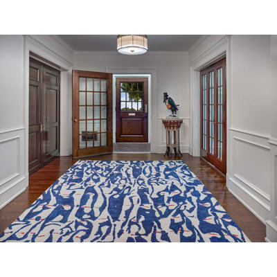 Shizoku Hand Woven Wool Abstract Area Rug