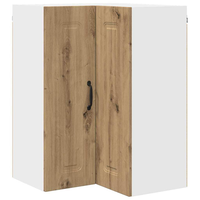 Vidaxl Kitchen Wall Cabinet With Shelf Concrete Grey 57 X 57 X 80 Cm, Artisan Oak