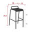 Tabouret de bar 34,5 po Luxembourg-86801959