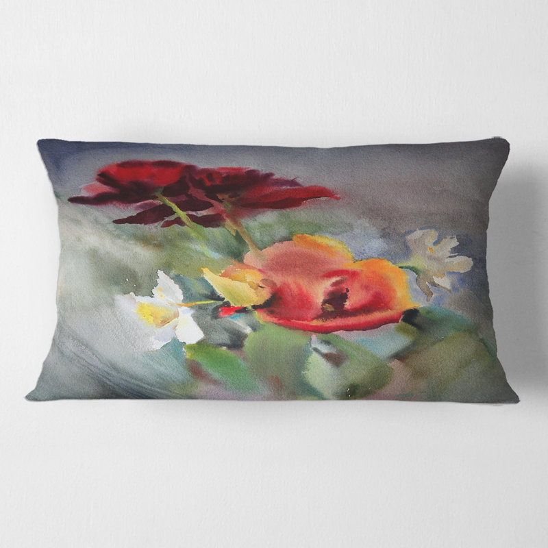 Floral Throw Pillow