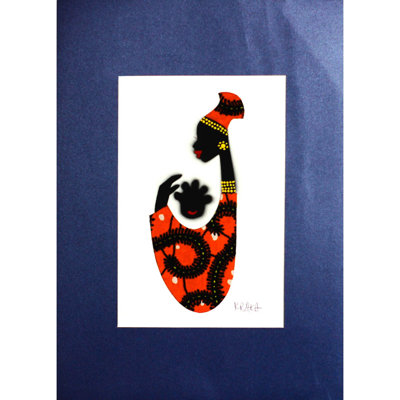 «Baby Kaa Fo I» par K. Baka, reproduction d'art sur toile sans cadre