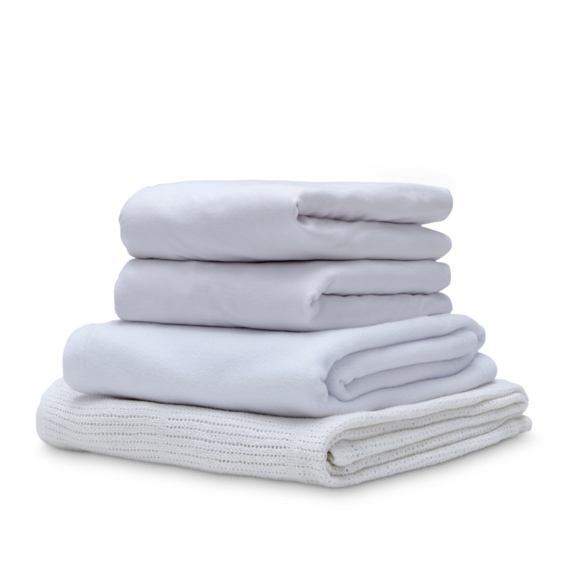 Martex Baby 4 - Piece Cot Bedding Set, White