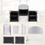 Table d'appoint pliante en acier inoxydable Neleah