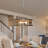 Ifill 5 - Light Iron Dimmable Lantern Drum and Geometric Chandelier