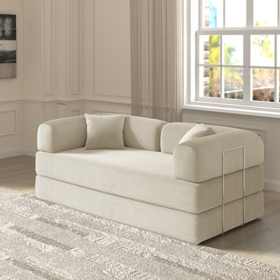 Jordan 78.4''Foldable Three Person Sofa Bed