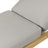 Amine Outdoor Acacia Wood Chaise Lounge , Cushion Included-1681248532-1681248533