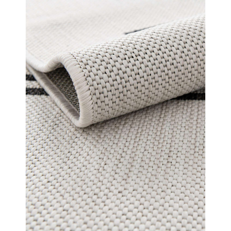 Leonardville Striped Indoor / Outdoor Rug, Square 10'