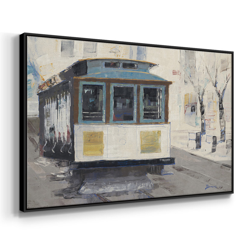 " Cable Town ", 27" H x 41" W x 2" D, Black Framed