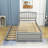 Twin Wood Platform Bed with Twin Trundle-1285537125