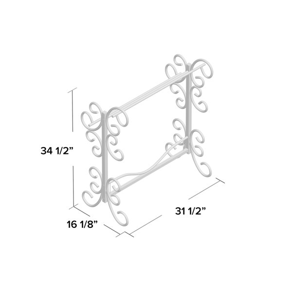 Fleur De Lis Living Metal Scroll Quilt Rack & Reviews | Wayfair