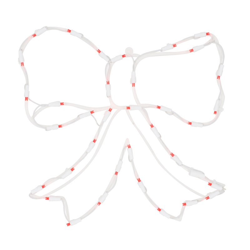 Silhouette de ruban lumineuse décorative de Noël pour la fenêtre