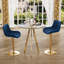 Ensemble de salle à manger 3 pièces à hauteur réglable avec tabouret de bar et tabouret de bar (ensemble de 3)-1116165172-1116165174