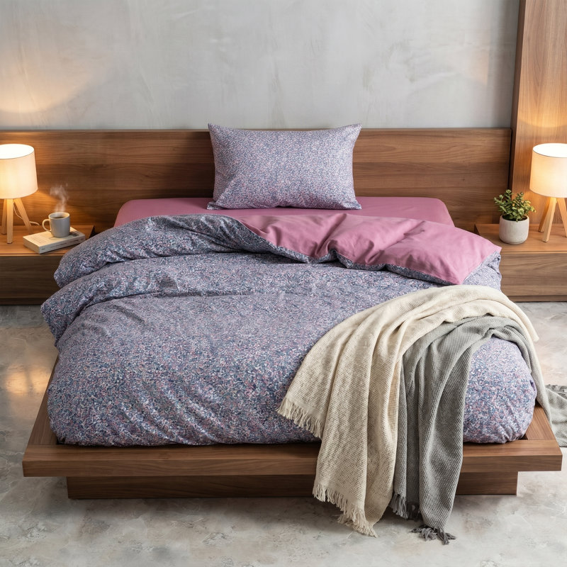 Ensemble de housse de couette Penny Dusty Rose Ditsy