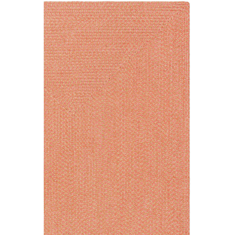 Tapis de couleur unie en coton tissé à la main Garbrand, Carré 6 pi