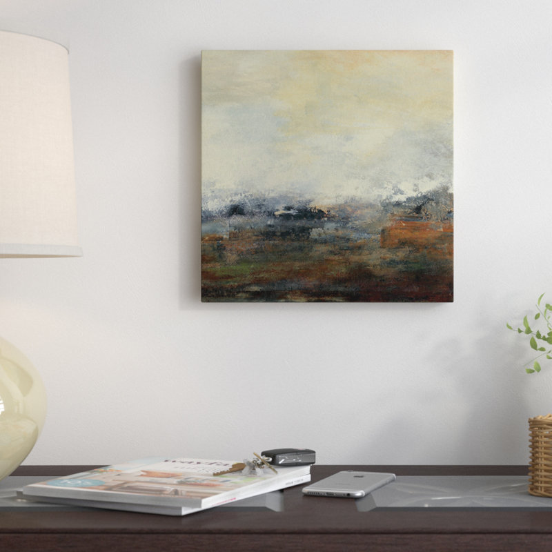 « seasons iii », reproduction d’art sur toile, H 37 po x l 37 po x P 1,5 po, Toile avec cadre noir, Pas de tapis