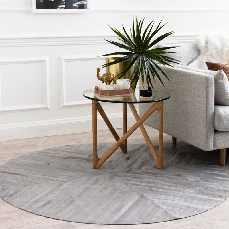 Art Hide Cowhide Area Rug in Gray