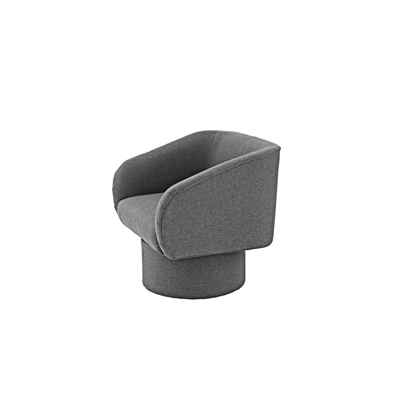 Fauteuil d'appoint pivotant, Gris