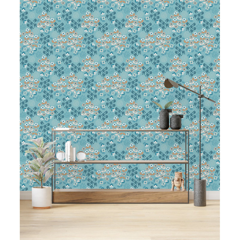 Floral Tile, 2.08' W x 18.75' L