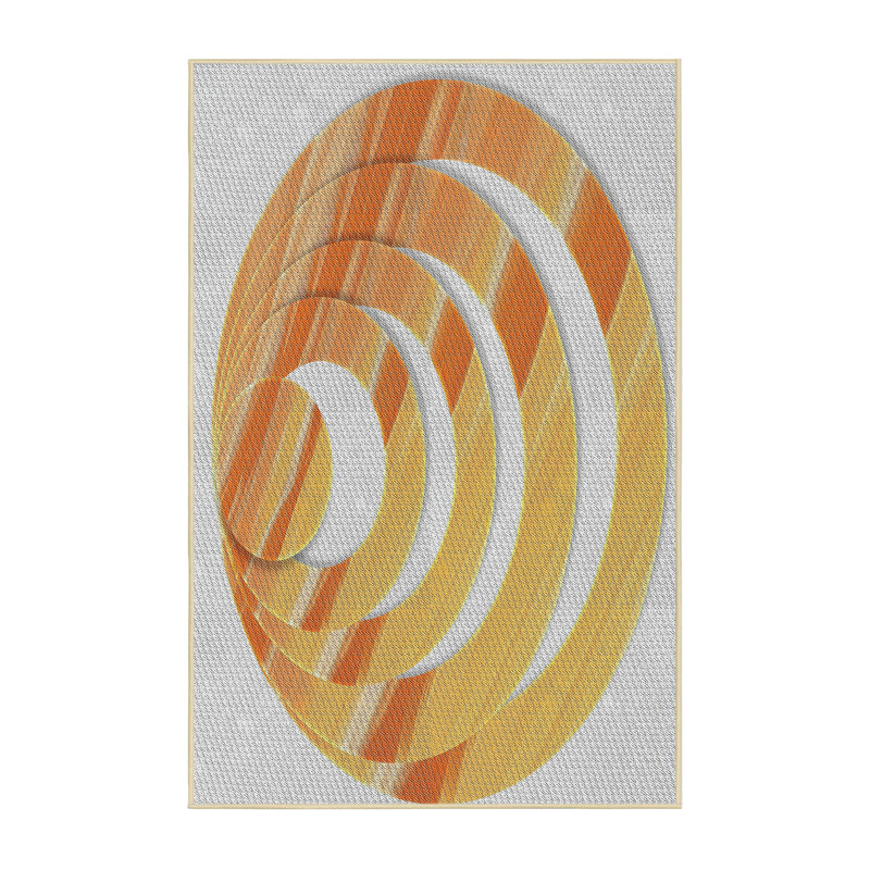 Tapis orange, Rectangle 5 pi x 7 pi