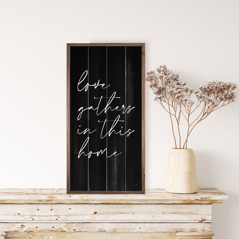 Love Gathers - noir, H 16 po x l 8 po