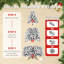 Décoration pour arbre de Noël à aiguilles rigides mélangées avec support, non pré-éclairée et pré-éclairée, 7 tailles disponibles-827033350