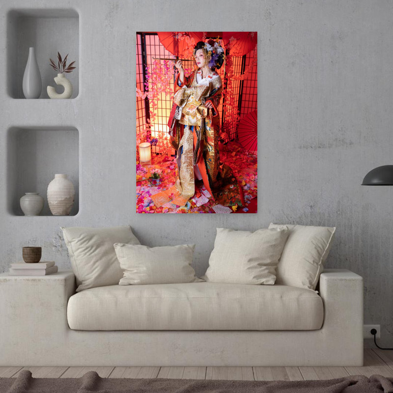 Contemporary Art Traditional Portrait Wall Art - Wrapped Canvas Print, 91.44cm H x 60.96cm W
