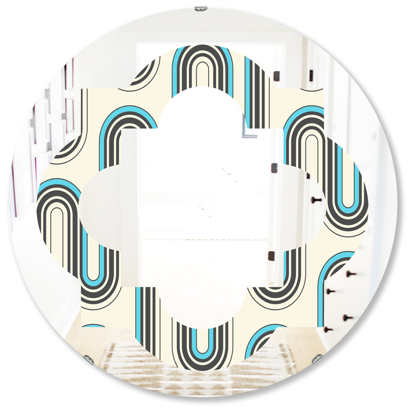 Miroir mural géométrique, 31,5 po x 31,5 po