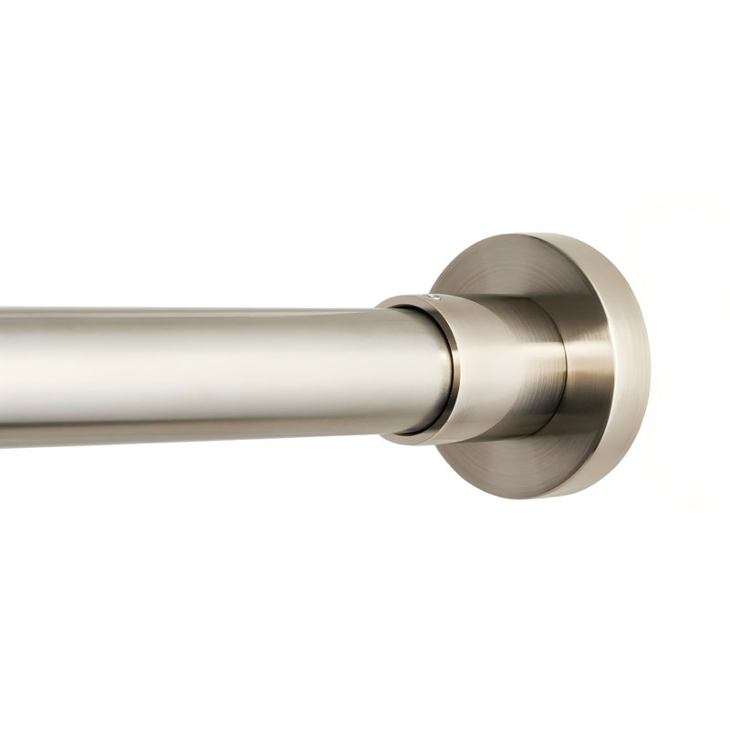Tringle de douche robuste, tringle à rideau de douche réglable, extensible 47-84 po, nickel brossé
