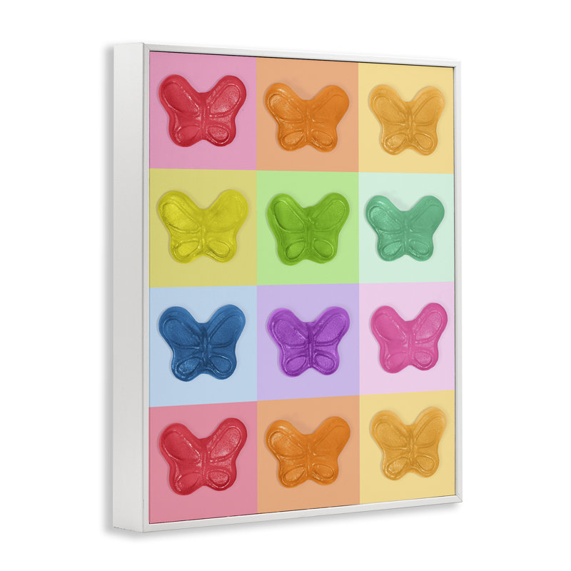 Giclée encadrée arc-en-ciel bonbon, design par Lish Creative, H 30 po x l 24 po, Estampe numérique encadrée blanc bord de mer
