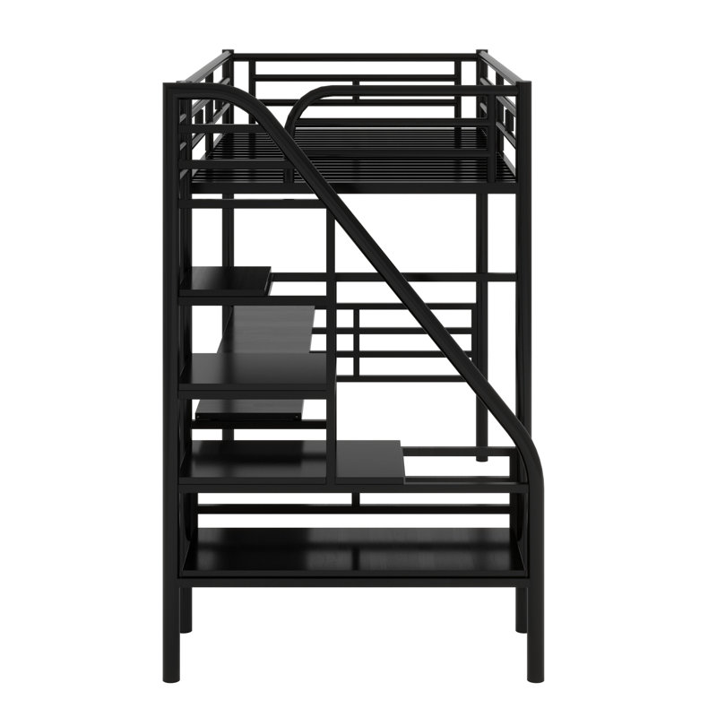Metal Loft Bed Frame With Desk
