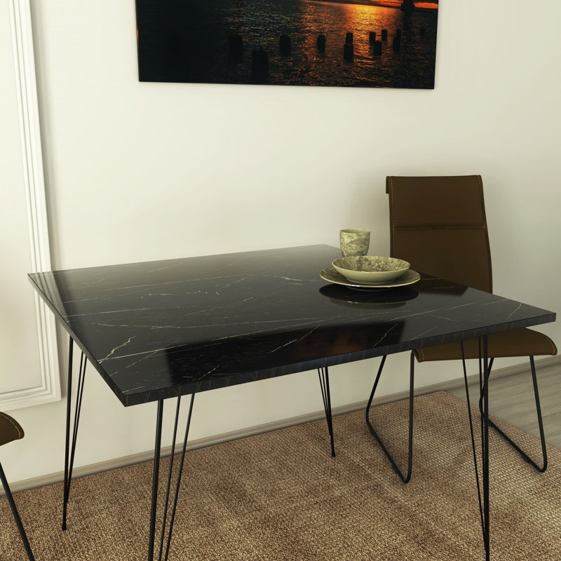 Orrwell Rectangular Dining Table, Black