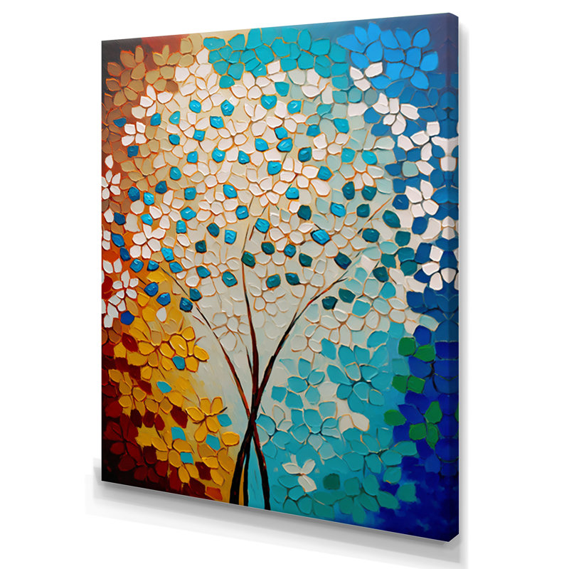 «Bright Blossoming Minimal Wildflowers V», reproduction sur toile, H 20 po x l 12 po x P 1 po, Toile tendue