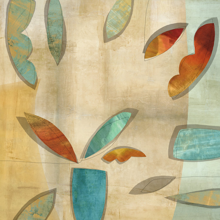 « ludique ii », reproduction d’art sur toile, H 26 po x l 26 po x P 1,5 po