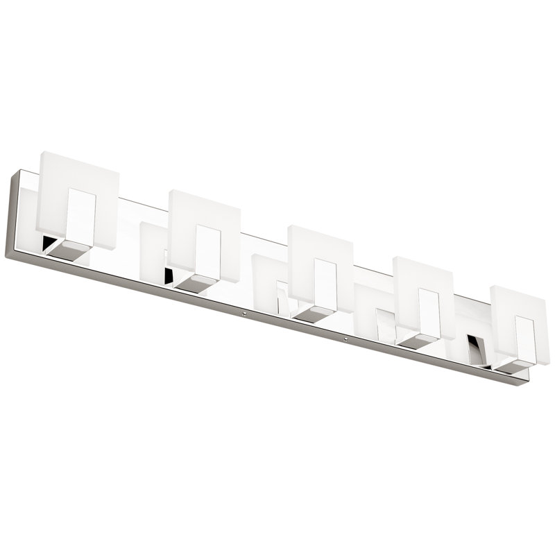 LED Chrome Vanity Light Bathroom Light Fixture, 5