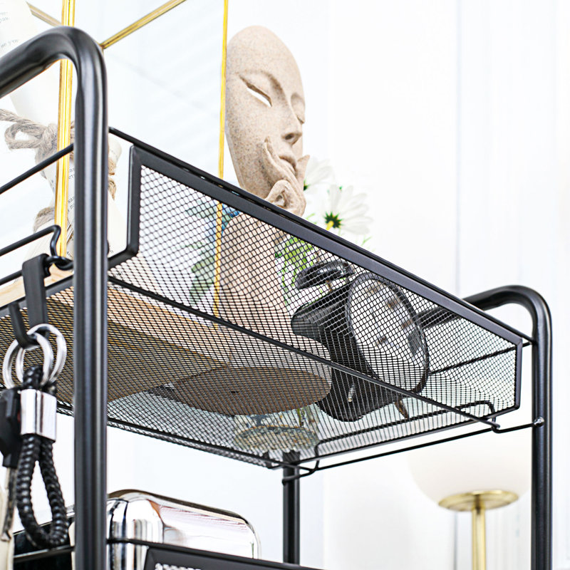 5 Tier Utility Rolling Cart(No Include Stool)