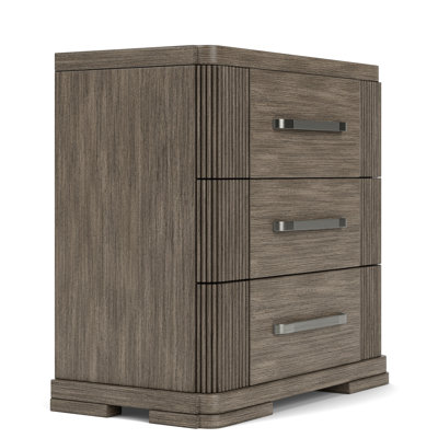 Lovitz 3 Drawer Nightstand