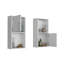 Armoire à pharmacie murale 2 pièces avec rangement ouvert et fermé-231254029