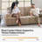 Broome Modern 92"W Height-Adjustable Backrest Upholstered Sofa with Pillows-1769513319