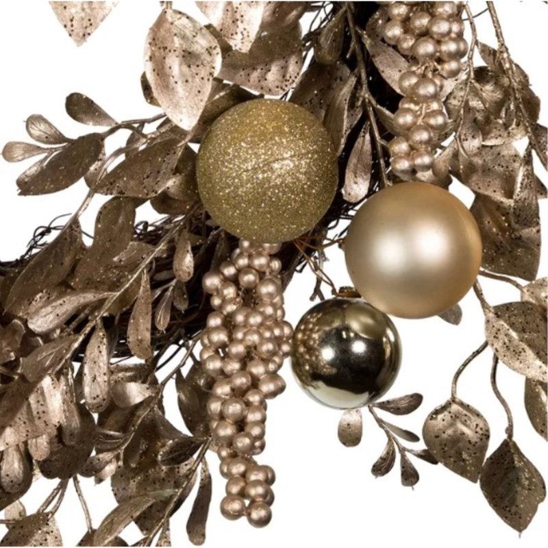 Faux Rattan 24'' Wreath