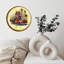 Horloge murale en bois 10 po, mouvement silencieux, à piles (piles AA non incluses), décor artistique, parfait pour les décorations