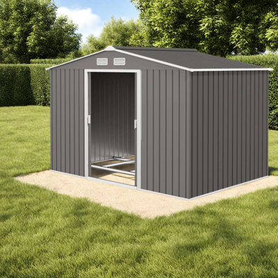 Spacious Steel Storage Sheds, Modern Design Outdoor Use