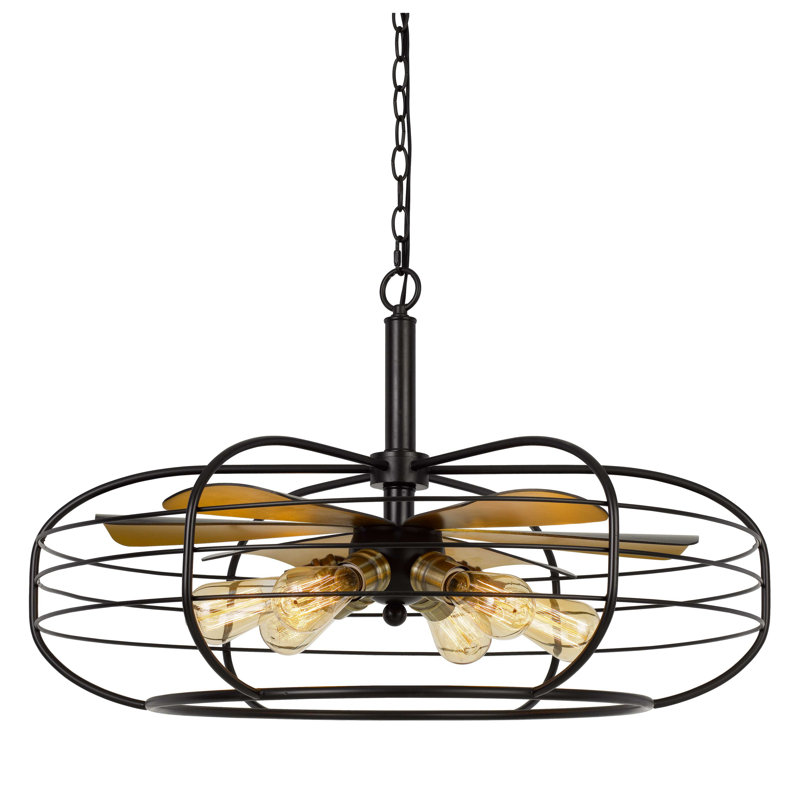 Troxell 6 - Light Dimmable Geometric Chandelier
