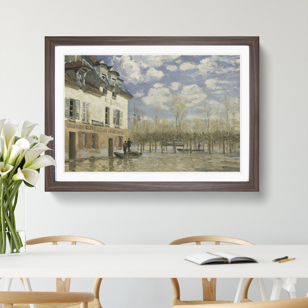 The Flood at Port-Marly by Alfred Sisley - Picture Frame Painting