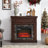 Electric Fireplace With Mantel,Fireplace Mantel Surround With 23" Fireplace Insert, Adjustable Flame, Remote Control,41.34"W*14"D*40"H-200800002