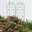 Barrière de jardin, paquet de 2 treillis de jardin en métal antirouille pour plantes grimpantes