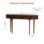 Console ovale 2 tiroirs Leyna