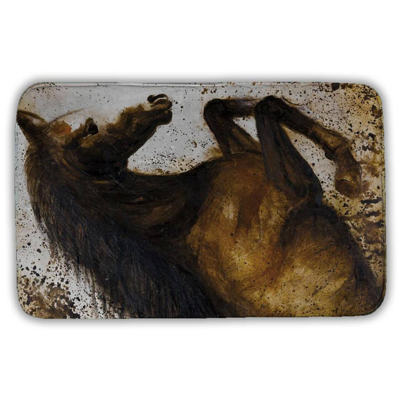 Adefolarin Microfiber Non-Slip Bath Mat, 34" W x 21" L